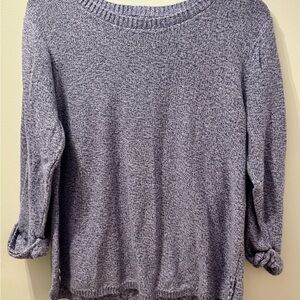 Karen Scott Women's Heathered Sweater - Purple- Size XXL